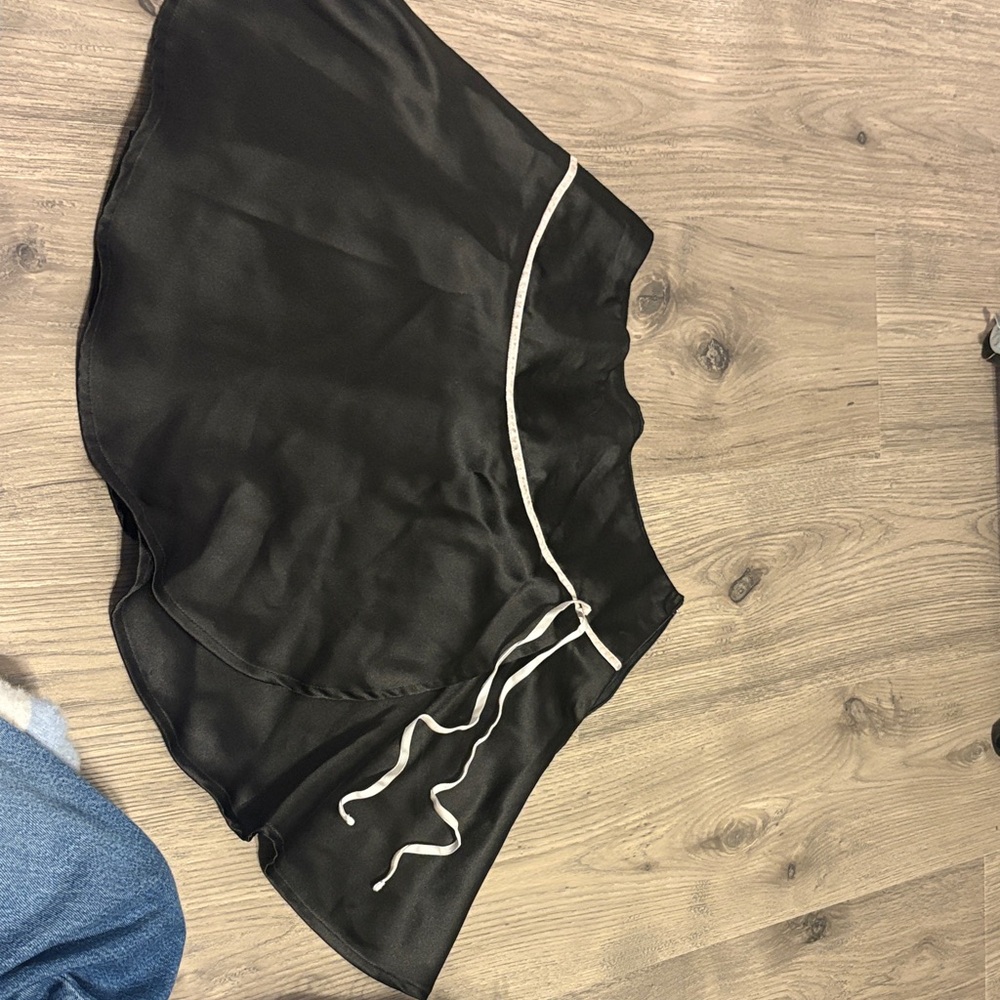 Black Skirt with White Trim